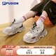 FILA FUSION斐樂潮牌2025硬糖鞋輕便女鞋運(yùn)動(dòng)鞋增高厚底老爹鞋跑步鞋