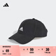 adidas舒適可調(diào)節(jié)運(yùn)動(dòng)遮陽(yáng)棒球帽子男女春季阿迪達(dá)斯官方 黑色/白 OSFM