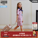 Teenie Weenie Kids小熊童裝男女童夏季款休閑假兩件運動(dòng)休閑套裝 淺紫色 110 cm