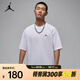 耐克（NIKE）Jordan春夏男子AJ1刺繡鞋標(biāo)貼片棉質(zhì)休閑運(yùn)動(dòng)T恤短袖針織衫 HJ2327-100 XL