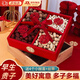 渠辰楠木干果盒四宮格大號結婚訂婚喬遷果盤(pán)婚嫁擺盤(pán)裝飾壓床喜糖盤(pán) 結婚干果盤(pán)【送4個(gè)小拋喜】 1個(gè)