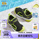 Skechers斯凱奇男寶寶涼鞋1-3歲兒童鞋子夏季小童網(wǎng)鞋防踢包頭涼鞋302824N 男童/黑色/檸檬色/BKLM 25碼
