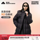 美力城長(cháng)款羽絨服女裝新款90%鵝絨過(guò)膝外套時(shí)尚連帽城市戶(hù)外休閑運動(dòng)風(fēng) 黑色 M
