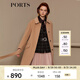 PORTS寶姿 新品女裝氣質(zhì)斗篷袖雙面呢大衣SN9C023CWF002 駝色 M (6)