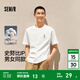森馬（Semir）史努比系列短袖T恤男純棉半袖印花刺繡情侶裝秋季上衣寬松潮 本白10101 L