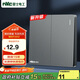 NVC雷士電工 開(kāi)關(guān)插座 二開(kāi)單控86型暗裝墻壁開(kāi)關(guān)面板 N25霧感灰