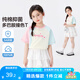 左西女童短袖T恤純棉兒童夏季2025新款女孩撞色半袖洋氣上衣 米白 160