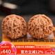 妍韻珠寶精品45-46mm四座樓獅子頭文玩核桃特大盤玩把玩件麻核桃男女士款