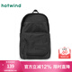 熱風(fēng)（Hotwind）新款男士簡(jiǎn)約字母雙肩包大容量旅行包ins潮電腦包 01黑色 F