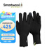 SMARTWOOL新品100%美利奴羊毛手套防寒保暖戶外騎行手套保暖8132 黑色001 M