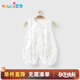 優(yōu)奇嬰兒琵琶連體衣夏季薄款男女寶寶無(wú)袖哈衣爬服新生兒空調服睡衣服