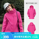 駱駝[王俊凱同款]駱駝3514系列單沖硬殼沖鋒衣男女防水登山服亮色外套 A25BA45081，紫玫紅，女 M