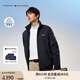 TOMMY HILFIGER【戶外防水】冬季男裝通勤可收納帽休閑運動軟殼夾克外套78J8340 深藍(lán)色 FAP M （推薦：135-150斤）