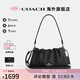 蔻馳（COACH）女士皮質(zhì)單肩斜挎手提包CV529 黑色CV529SVBK