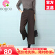 EDJCVTT毛呢闊腿西裝休閑褲女2025春秋冬新款高腰淑女風(fēng)復古時(shí)尚直筒褲 咖啡色 薄款 XL 【116-125】斤