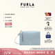 芙拉（FURLA）【限時(shí)優(yōu)惠】OFELIA牛皮中號(hào)女士簡約百搭大氣單肩斜挎包通勤包 卷云藍(lán) M
