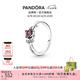 潘多拉（PANDORA）迪士尼系列美與野獸玫瑰戒指紅色花枝童話時(shí)尚七夕情人節(jié)禮物 玫瑰戒指 48mm—8號(hào)圈口