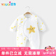 優(yōu)奇新生嬰兒衣服秋冬款加厚哈衣寶寶冬裝薄棉和尚服保暖連體衣冬季
