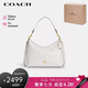 蔻馳（COACH）【品牌直供】女士經(jīng)典標(biāo)志中號(hào)LAUREL單肩包人造革 白色 七夕禮物