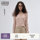Teenie Weenie小熊女裝2025年秋季新款薄款chic空調(diào)衫氣質(zhì)針織開衫 淺粉色 M