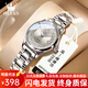 歐利時(shí)（OLEVS）瑞士認(rèn)證品牌手表女機(jī)械表全自動(dòng)女士手表夜光時(shí)尚女表送老婆 銀灰鋼帶/精美禮盒/定制刻字