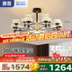 惠普輕奢led客廳大燈水晶吊燈全光譜護(hù)眼中山燈具現(xiàn)代北歐吊燈包安裝