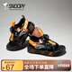 SNOOPY史努比童鞋男童涼鞋中大童男孩夏季露趾運(yùn)動(dòng)沙灘涼鞋4940黑桔34