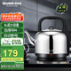 格來(lái)德（Grelide）燒水壺家用熱水壺加厚304不銹鋼色電熱水壺超大容量6L電水壺燒水器自動(dòng)斷電 160S 不銹鋼色