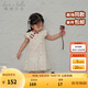 戴維貝拉（DAVE＆BELLA）2025夏裝新款國風(fēng)女童連衣裙小童旗袍裙抗菌女寶寶童裙兒童裙子 花朵印花【現(xiàn)貨】 100 cm（建議身高90-100cm）