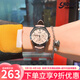 卡西歐（CASIO）手表三眼防水鋼帶 時(shí)尚簡(jiǎn)約通勤輕奢石英女表情人節禮物V300D系列 LTP-V300L-4A（少女粉）