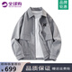 CUOARCHL美式潮牌外套男女款秋冬季大碼寬松翻領(lǐng)棒球服飛行員PU皮衣夾克衫 灰色（NE01） 2XL （推薦體重135-155斤）