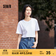森馬（Semir）[純棉]短袖T恤男夏季簡(jiǎn)約純色修身短t百搭t恤男 [100%棉]漂白10007 M