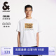 杰克·瓊斯（JACK&JONES） 夏季款BSQ聯(lián)名膠印涂鴉舒適涼感寬松圓領(lǐng)短袖T恤男225201096