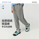 愛(ài)慕兒童（AIMER KIDS）休閑加厚長(cháng)褲中小學(xué)生褲子男女孩抓絨衛褲中花灰130