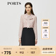 PORTS寶姿秋冬女裝新款假兩件時(shí)尚通勤連衣裙ALM9D065NPP066 粉紅色-1 S (4)