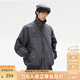 KAMA卡瑪復古洗水工裝夾克男女同款2025新款秋季寬松百搭防風(fēng)外套上衣 深灰 L