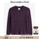 ABERCROMBIE & FITCH【反季優(yōu)惠】男裝24秋冬款經(jīng)典小麋鹿長袖針織衫毛衣KI120-4197 深紫色 M (180/100A)