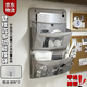 惗優(yōu)品宿舍收納袋床頭墻壁墻上門(mén)后懸掛手機雜物多層布藝置物兜壁掛式 淺灰色丨加厚兩層-帶2掛鉤  【升級大容量丨可水洗丨可折疊】