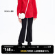 little MO&Co.抑菌薄絨 little moco童裝23冬裝新款女童休閑微喇叭開衩長褲 黑色2 150 150/61