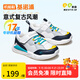 基諾浦寶寶學(xué)步鞋 春秋兒童時(shí)尚運動(dòng)機能鞋 軟底透氣兒童男女童鞋GW1625 白色/海軍藍/淺灰/黃色 25.5 160mm 適合腳長(cháng)156-165mm