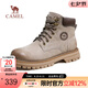 駱駝（CAMEL）【王俊凱同款】馬丁靴男秋冬2025新款大黃靴女戶外工裝靴登山鞋子 GE122W7757T 山沙/咖（男款） 43