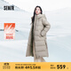 森馬（Semir）森馬羽絨服女冬季長(cháng)款開(kāi)叉連帽90絨子防潑水厚鵝絨服顯瘦保暖外套 駝色（灰鵝絨）50171 M 160/84A