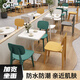 姚爸爸食堂桌椅食堂餐桌簡約甜品奶茶店座椅炸雞漢堡椅子快餐桌食堂凳子 綠色椅子（4把起發(fā)） 官方標(biāo)配