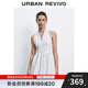 UR2025夏季新款女裝時(shí)尚氛圍感短款花邊掛脖連衣裙UYU750069 本白 (偏短) M