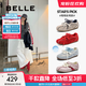 百麗（Belle）周雨彤同款跳跳糖25秋新網(wǎng)面透氣德訓鞋休閑鞋B2432CM5預售 紅色【周雨彤同款跳跳糖】 37 (235mm)
