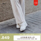 耐克（NIKE）官方空軍一號AIR FORCE 1女子運動鞋夏季膠底板鞋FV3654 111帆白/帆白/帆白/金屬色 36.5