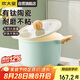 炊大皇 湯鍋不粘鍋 輔食鍋陶瓷不粘泡面煲湯鍋22cm 磁爐通用青瓷QC22TG