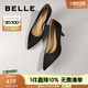 百麗（Belle）高跟鞋女細(xì)跟商場同款氣質(zhì)單鞋婚鞋A5T1DAQ4 黑色 37 (235mm)