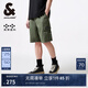 杰克·瓊斯（JACK&JONES）男裝夏工裝風(fēng)口袋時(shí)尚簡約橄欖綠灰直筒牛仔短褲男褲224243027 橄欖綠灰E60 橄欖綠灰E60 L （180)
