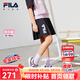FILA斐樂(lè)兒童童裝2024夏季新款中大童女童梭織褲裙 傳奇藍(lán)-NV 150